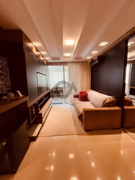 Foto de 3 Dormitórios (1 Suíte) com Vista Mar – 102m² | Alto Padrão | Centro – Palhoça/SC