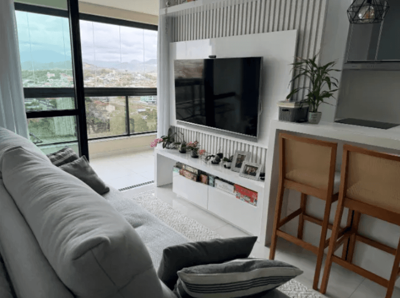 Foto de Apartamento 3 Dormitórios (1 Suíte com Closet) | Sacada 9 m² com Churrasqueira | Planta Integrada | Pagani – Palhoça/SC